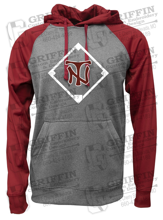 Performance Fleece Raglan Hoodie - Baseball - Nevada Tigers 26-P