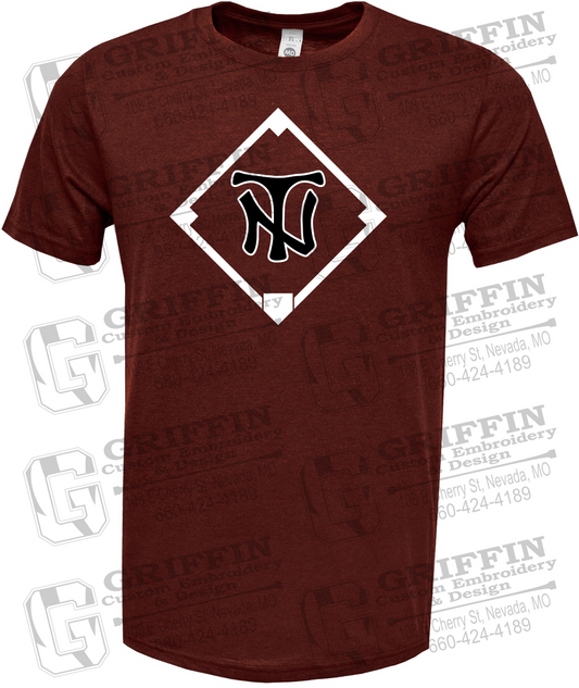 Soft-Tek Short Sleeve T-Shirt - Baseball - Nevada Tigers 26-P