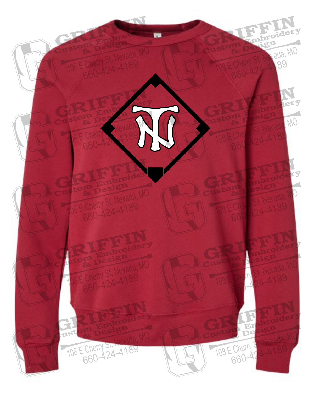 Sponge Fleece Sweatshirt - Baseball - Nevada Tigers 26-P