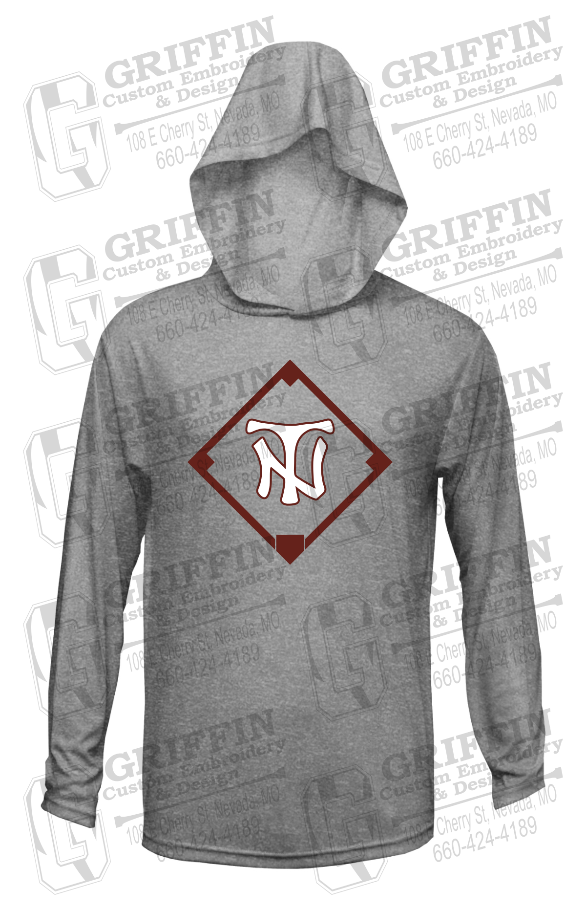 Dry-Fit T-Shirt Hoodie - Baseball - Nevada Tigers 26-P