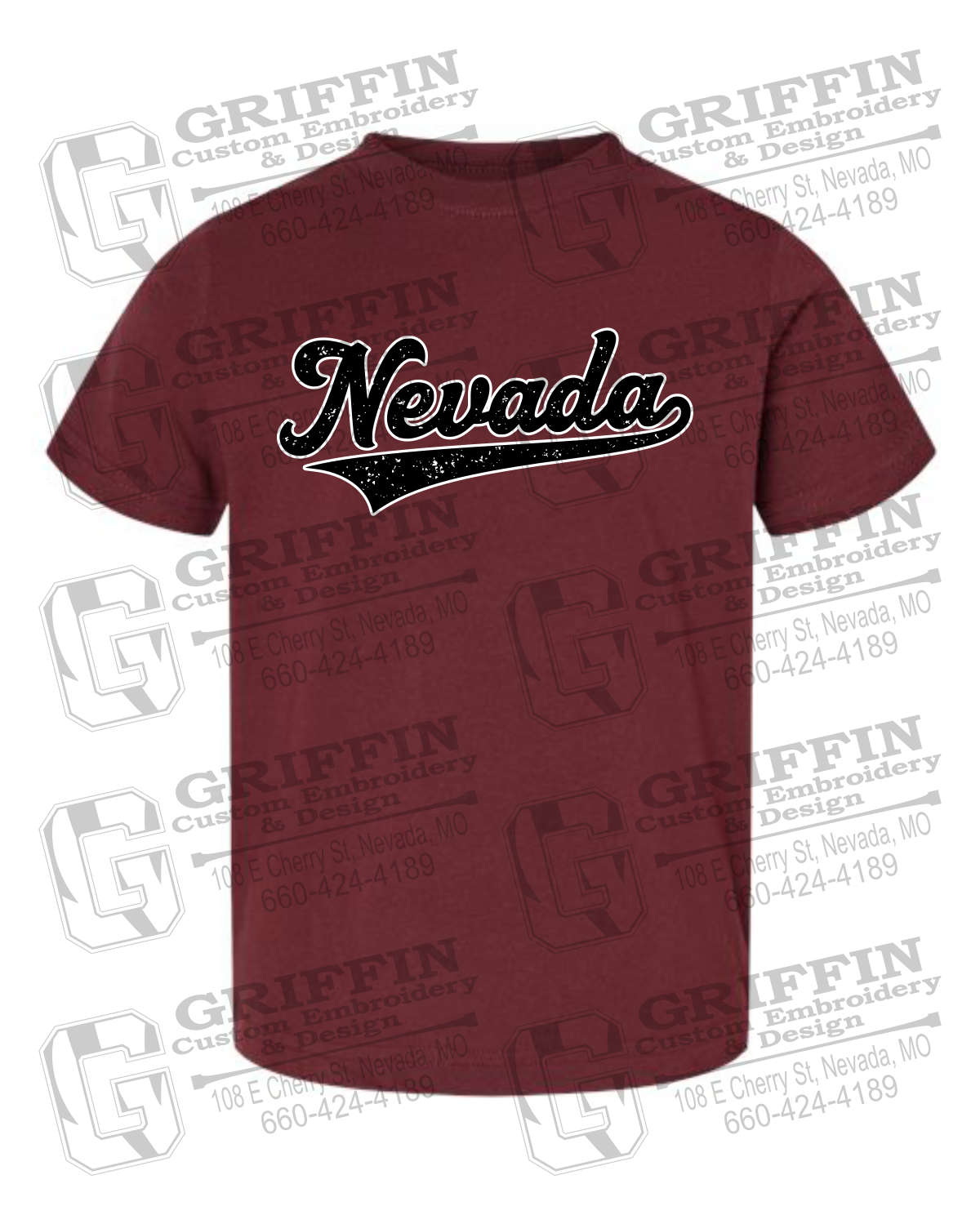 Toddler/Infant Cotton T-Shirt - Baseball - Nevada Tigers 26-Q