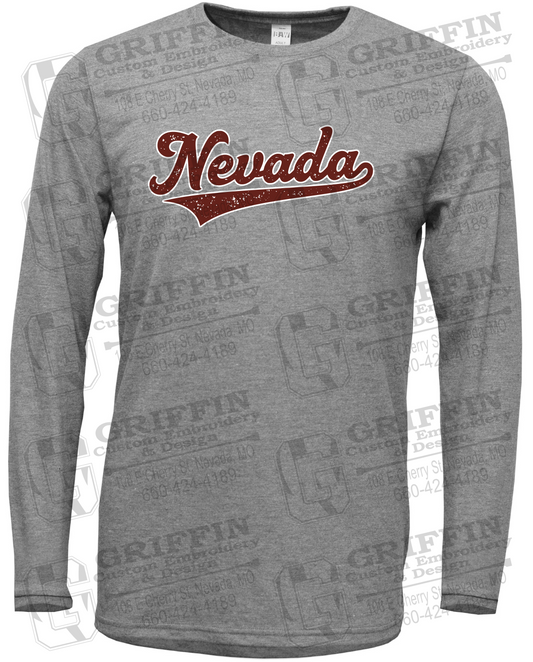 Soft-Tek Long Sleeve T-Shirt - Baseball - Nevada Tigers 26-Q