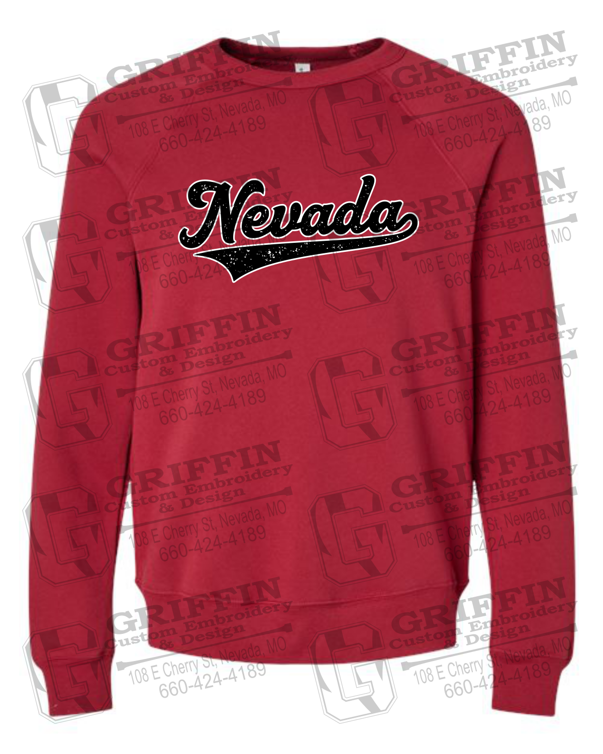 Sponge Fleece Sweatshirt - Baseball - Nevada Tigers 26-Q