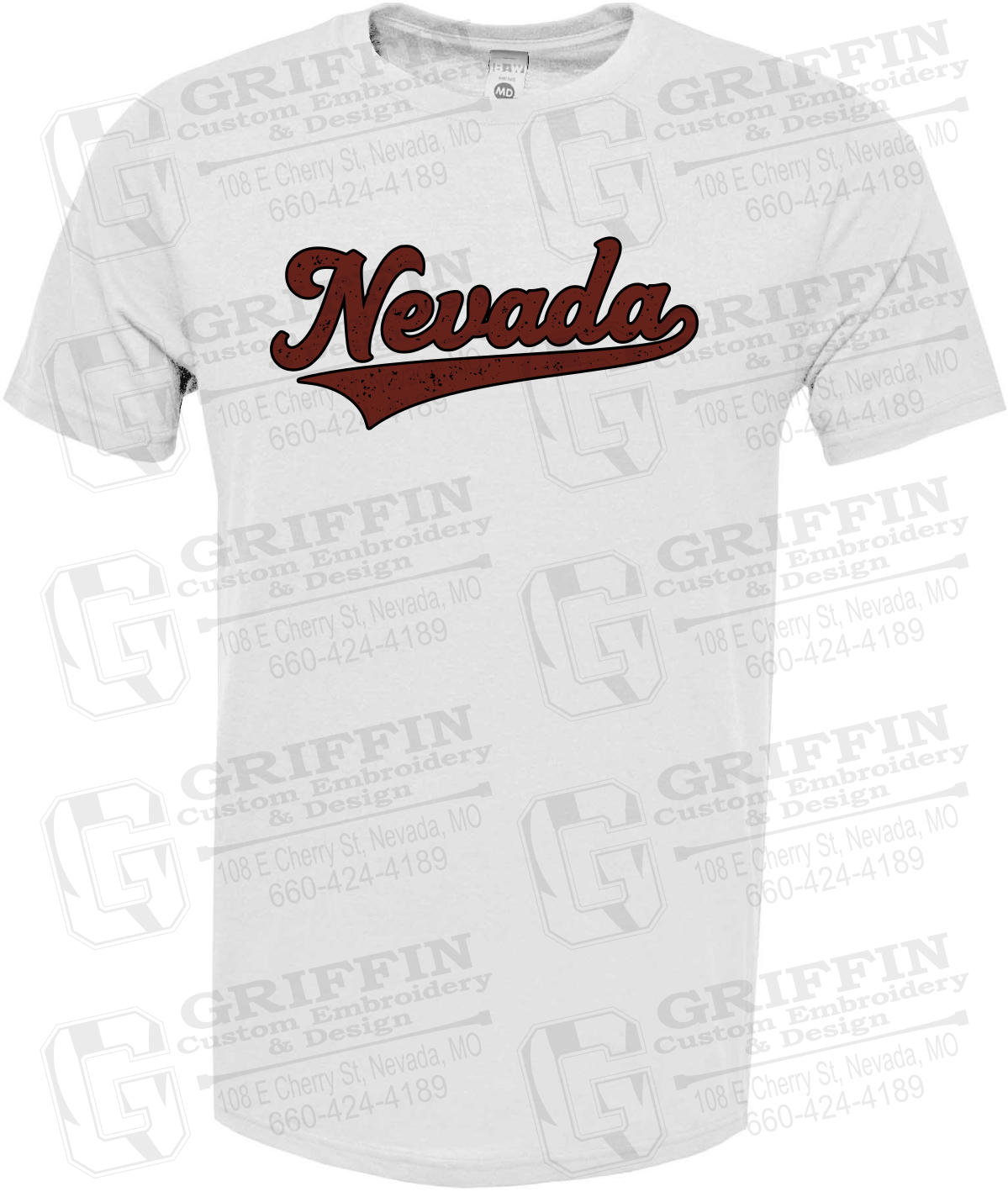 Soft-Tek Short Sleeve T-Shirt - Baseball - Nevada Tigers 26-Q