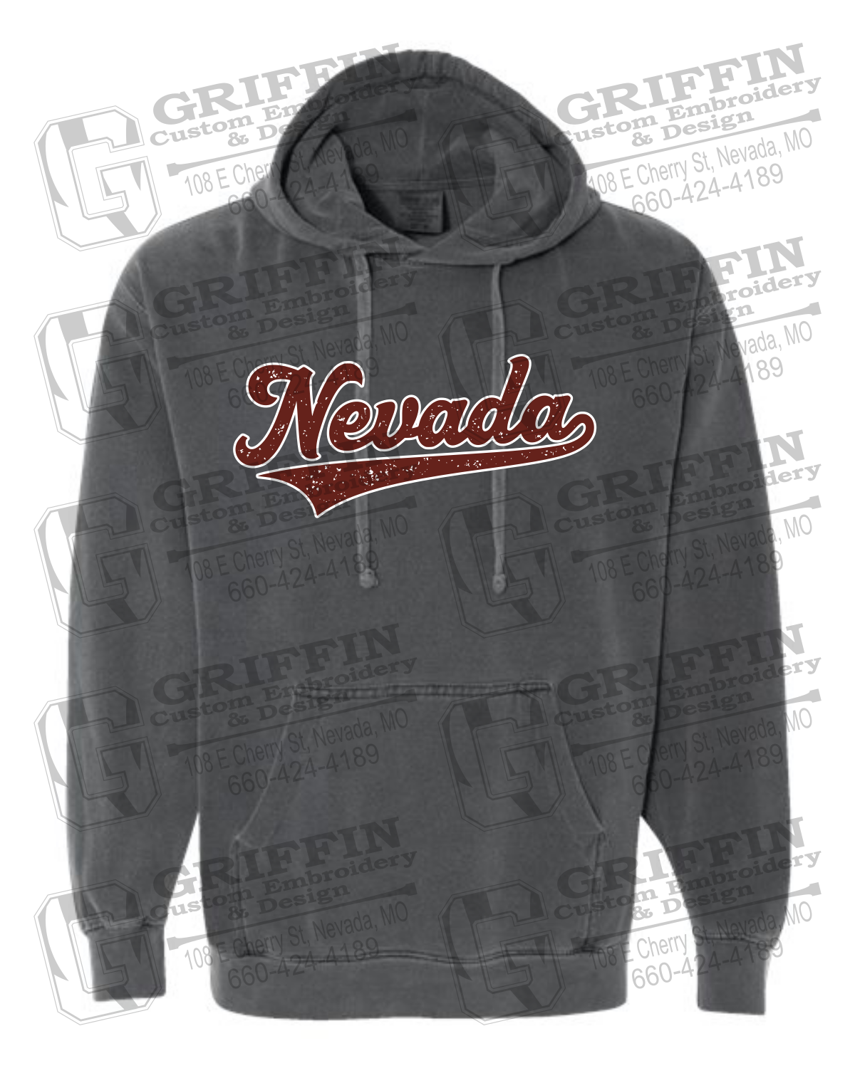 Comfort Colors Hoodie - Baseball - Nevada Tigers 26-Q