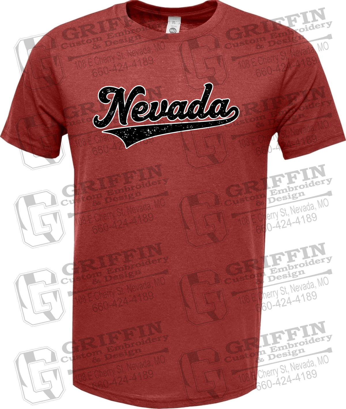 Soft-Tek Short Sleeve T-Shirt - Baseball - Nevada Tigers 26-Q