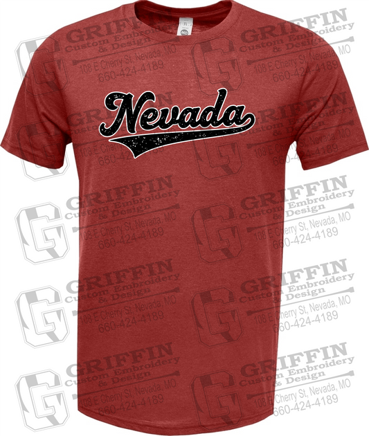 Soft-Tek Short Sleeve T-Shirt - Baseball - Nevada Tigers 26-Q