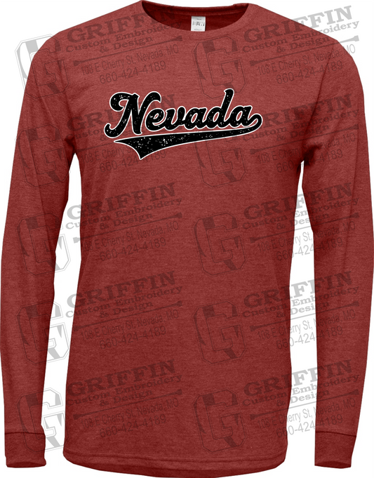 Soft-Tek Long Sleeve T-Shirt - Baseball - Nevada Tigers 26-Q
