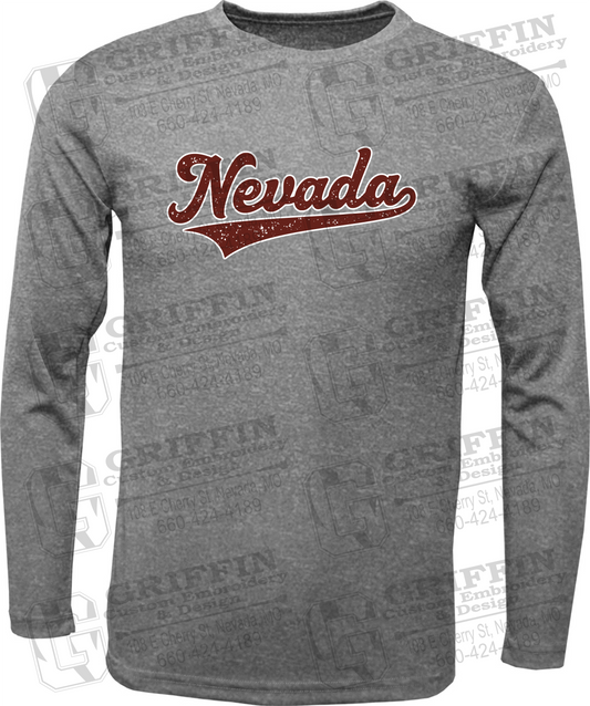 Toddler Dry-Fit Long Sleeve T-Shirt - Baseball - Nevada Tigers 26-Q