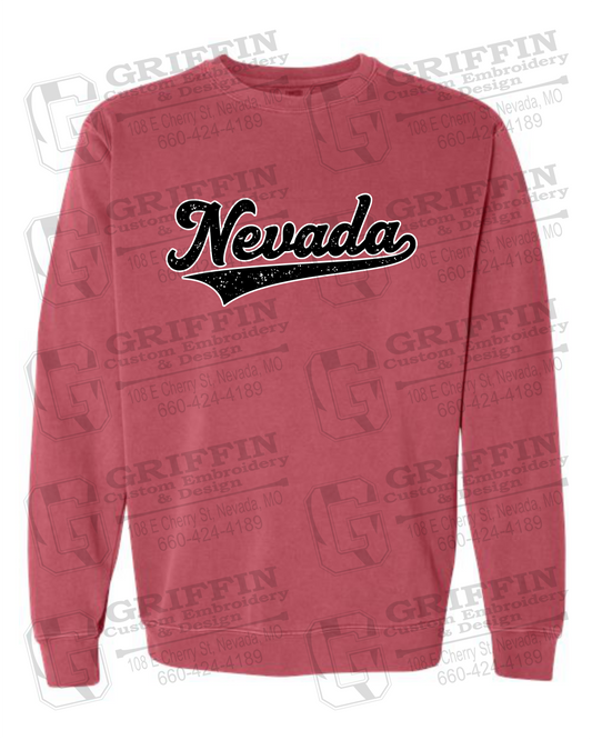 Comfort Colors Crewneck Sweatshirt - Baseball - Nevada Tigers 26-Q