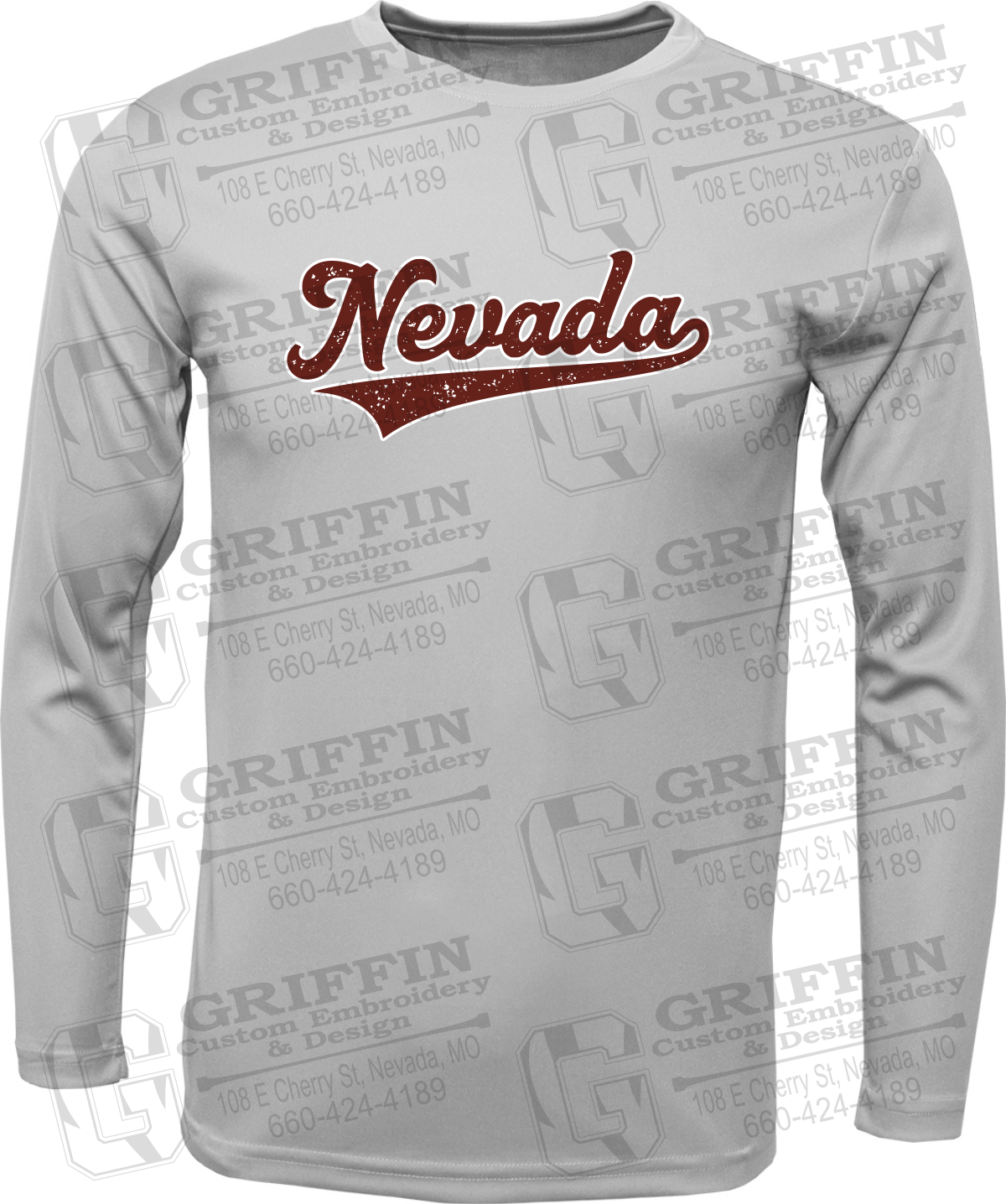 Toddler Dry-Fit Long Sleeve T-Shirt - Baseball - Nevada Tigers 26-Q