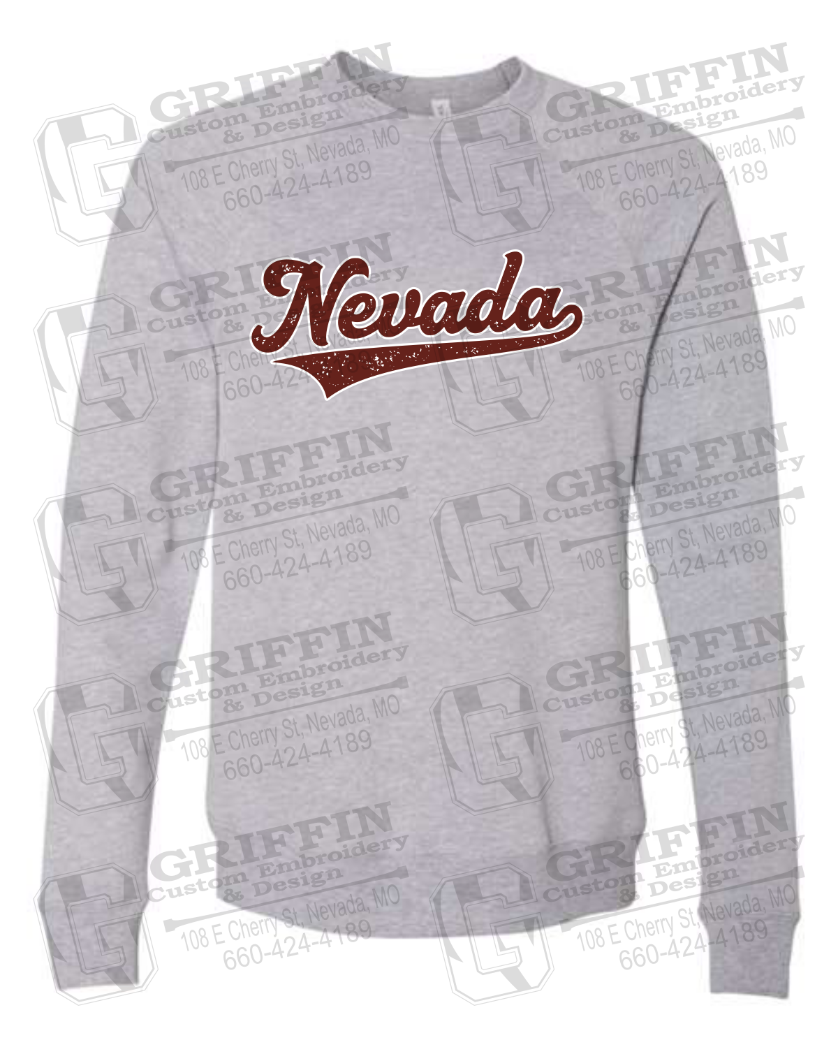 Sponge Fleece Sweatshirt - Baseball - Nevada Tigers 26-Q