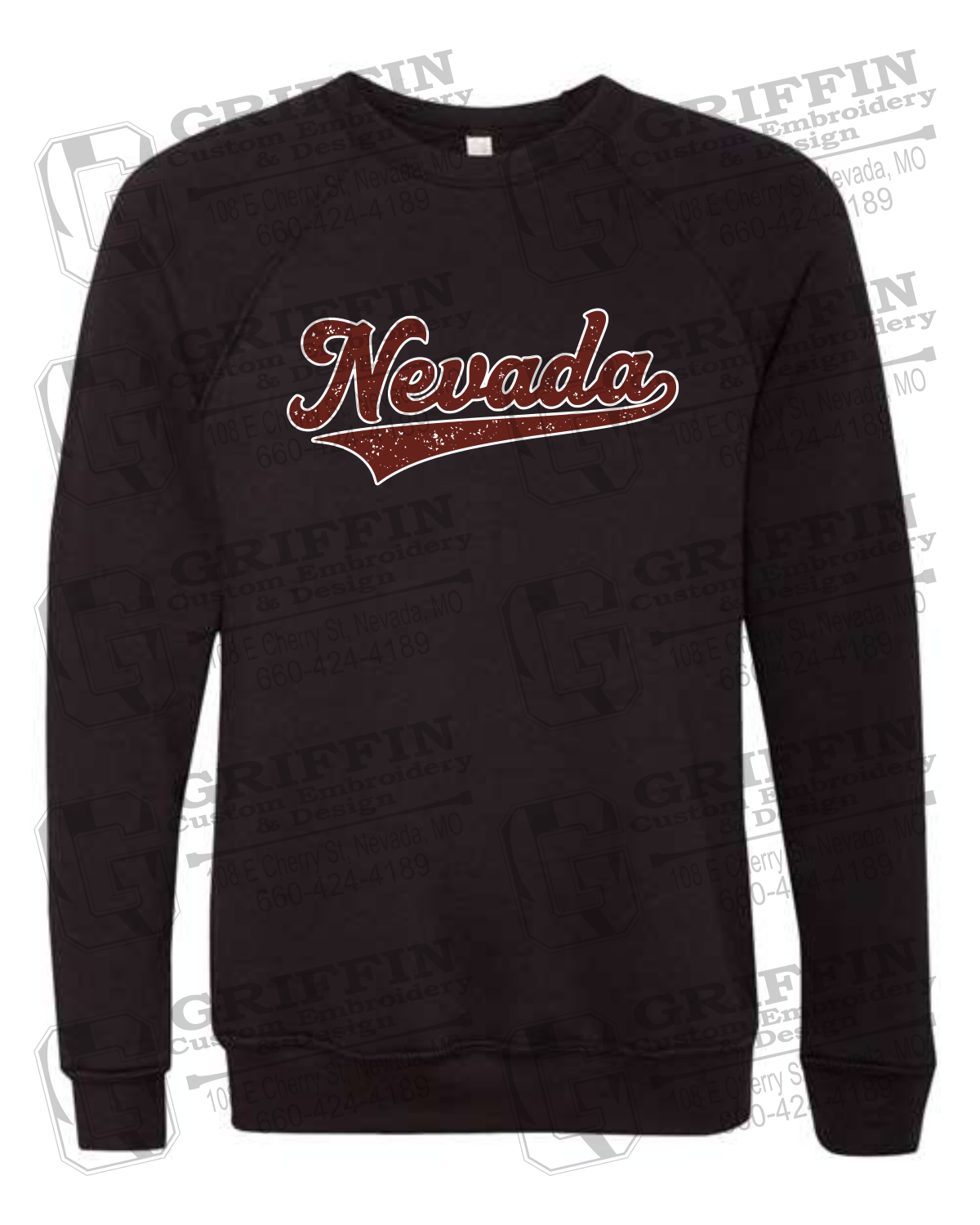 Sponge Fleece Sweatshirt - Baseball - Nevada Tigers 26-Q