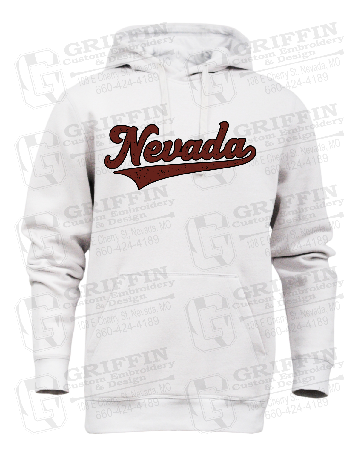 Heavyweight Fleece Hoodie - Baseball - Nevada Tigers 26-Q