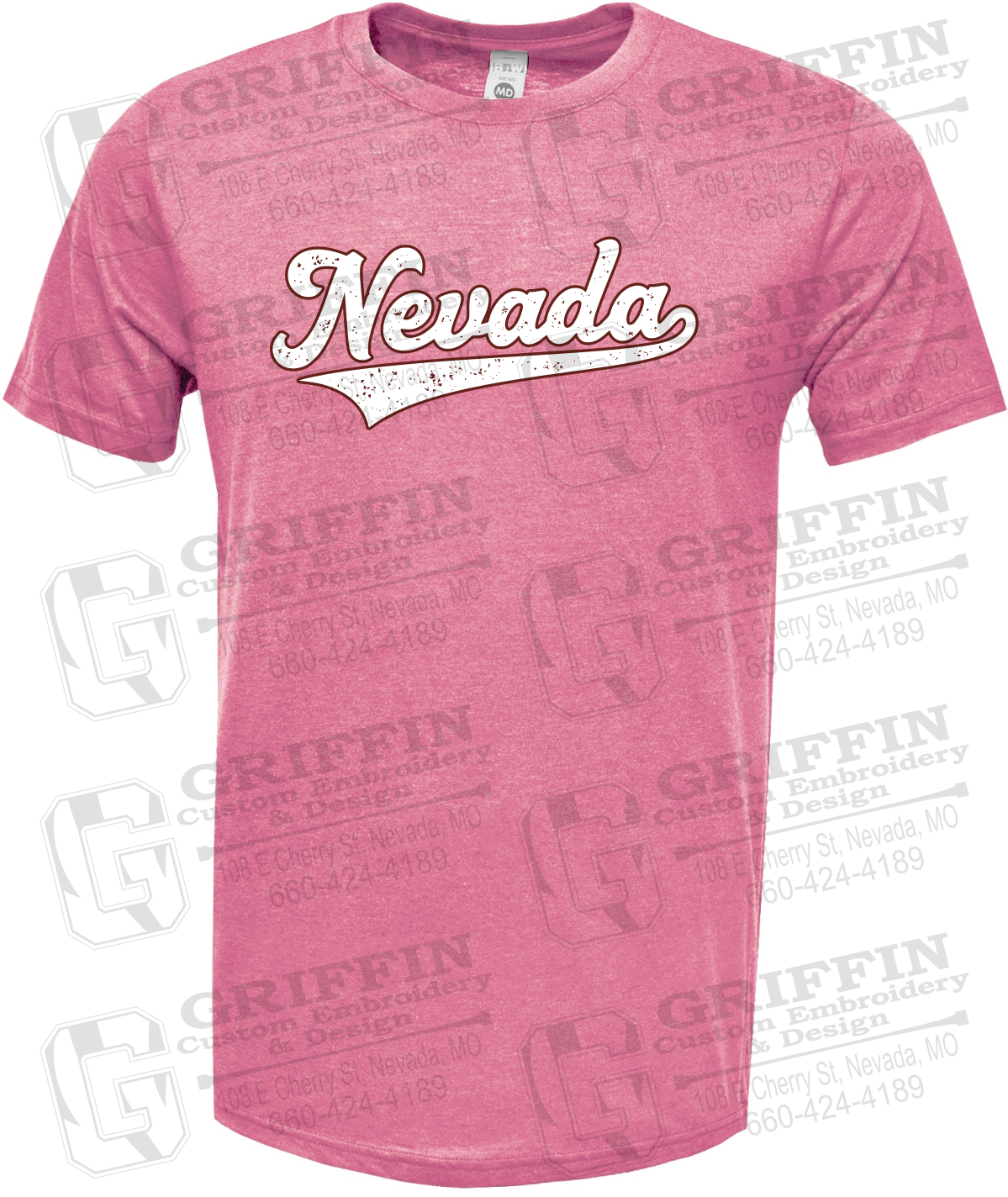 Soft-Tek Short Sleeve T-Shirt - Baseball - Nevada Tigers 26-Q