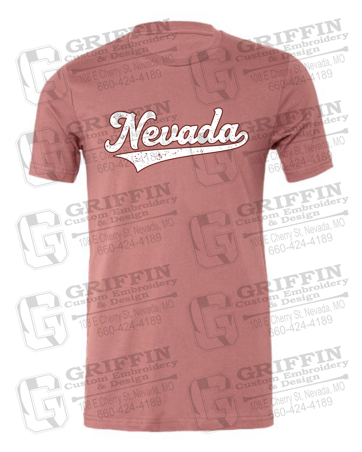 Cotton Short Sleeve T-Shirt - Baseball - Nevada Tigers 26-Q