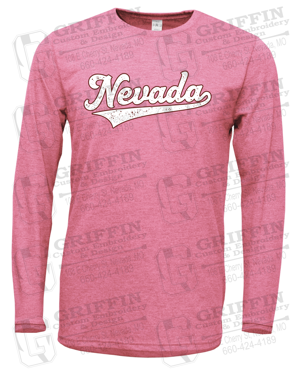 Soft-Tek Long Sleeve T-Shirt - Baseball - Nevada Tigers 26-Q