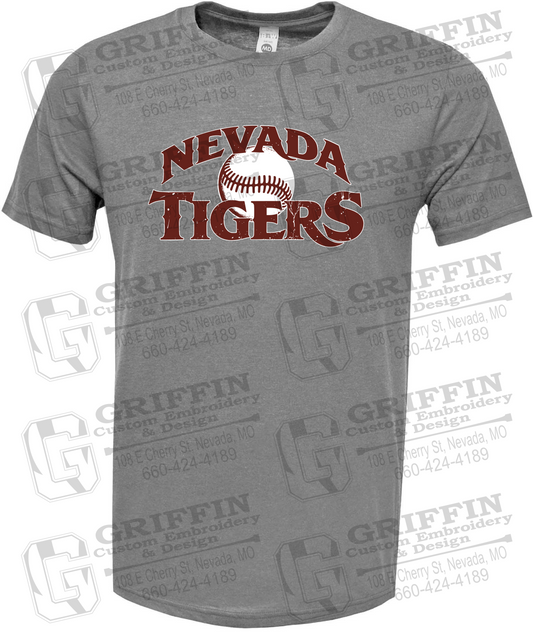 Soft-Tek Short Sleeve T-Shirt - Baseball - Nevada Tigers 26-R