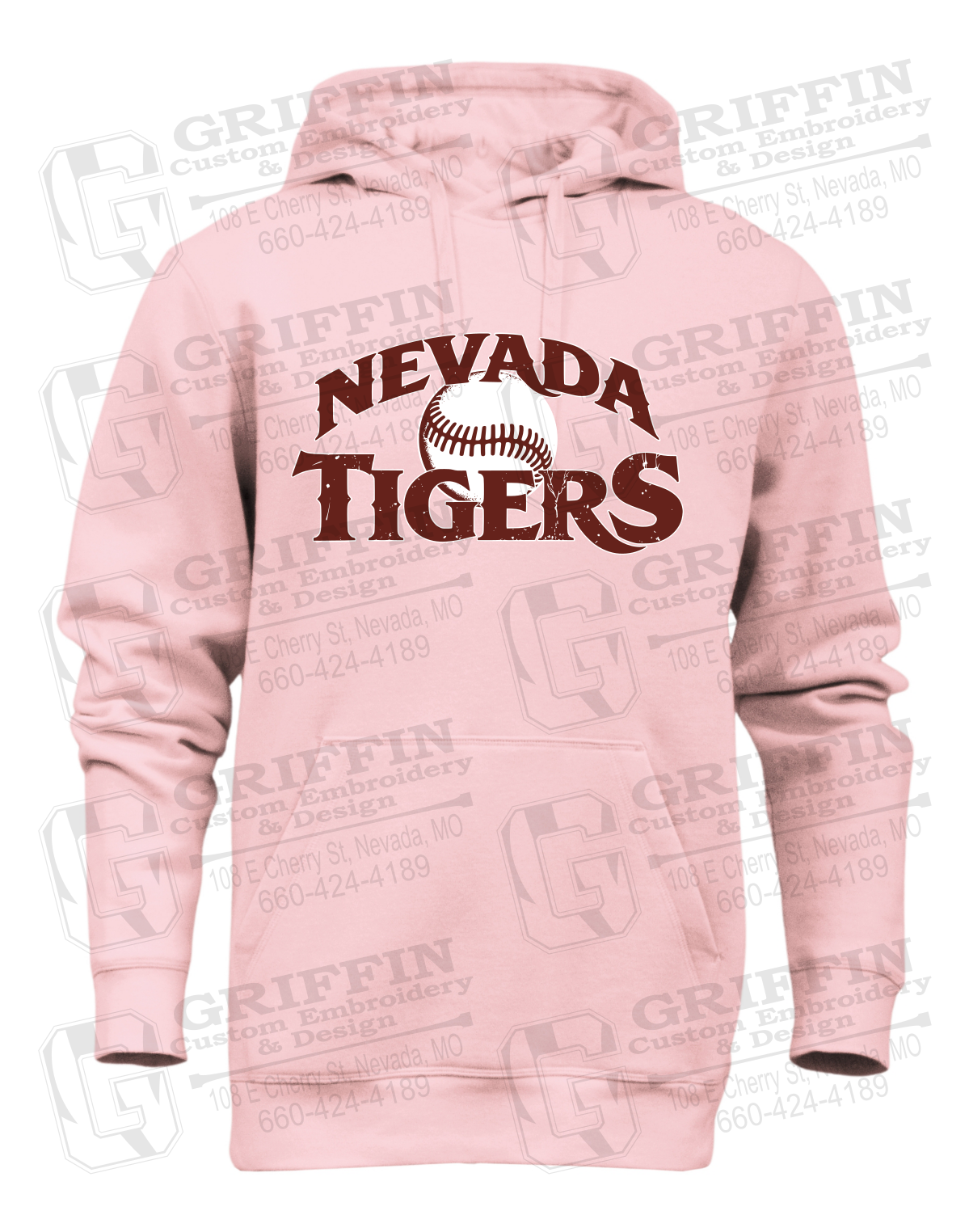 Heavyweight Fleece Hoodie - Baseball - Nevada Tigers 26-R