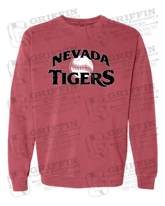 Comfort Colors Crewneck Sweatshirt - Baseball - Nevada Tigers 26-R