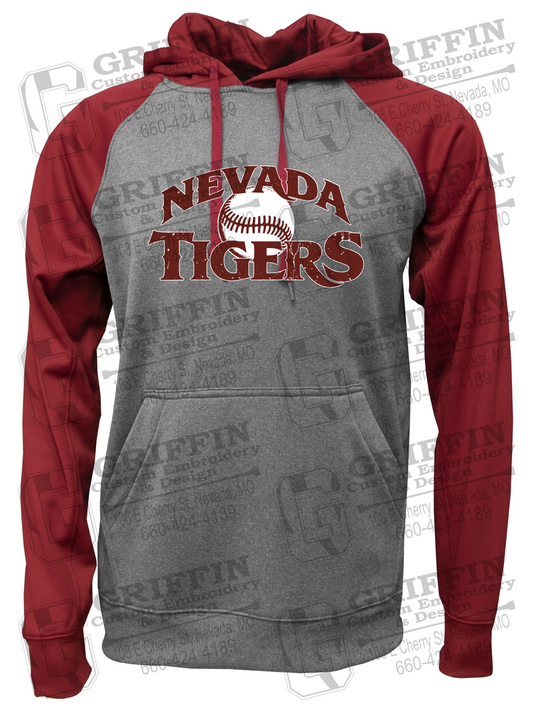 Performance Fleece Raglan Hoodie - Baseball - Nevada Tigers 26-R