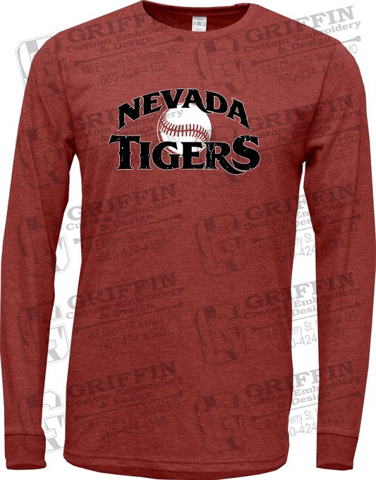 Soft-Tek Long Sleeve T-Shirt - Baseball - Nevada Tigers 26-R