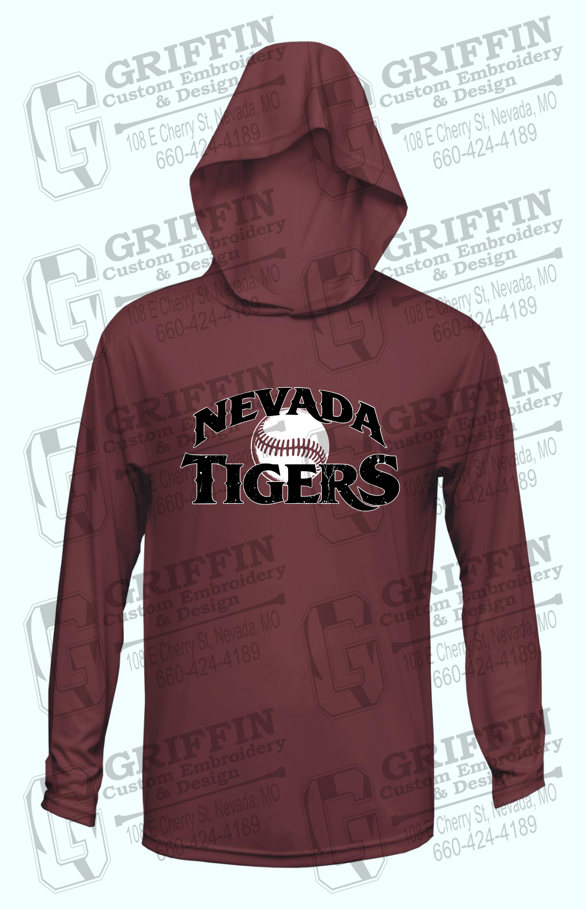 Dry-Fit T-Shirt Hoodie - Baseball - Nevada Tigers 26-R