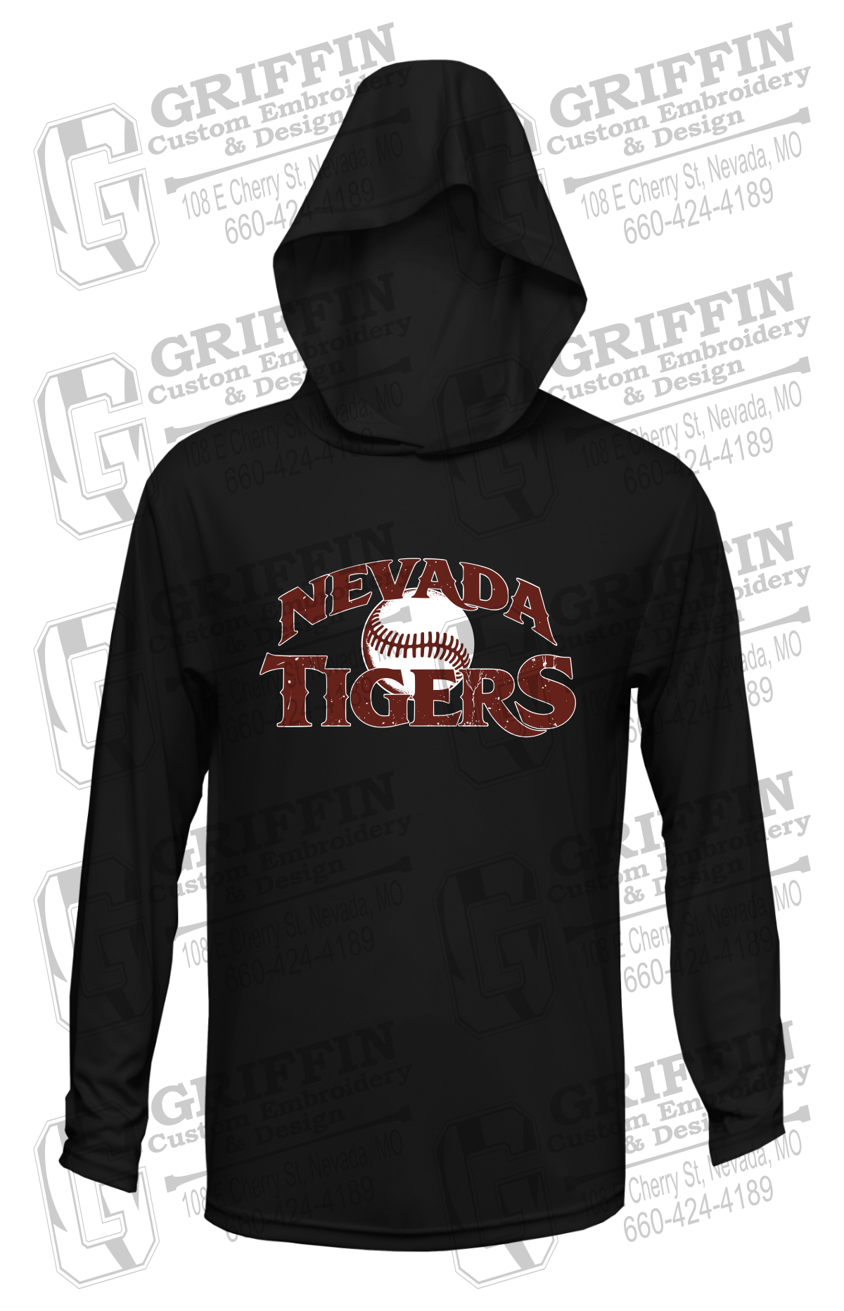 Dry-Fit T-Shirt Hoodie - Baseball - Nevada Tigers 26-R