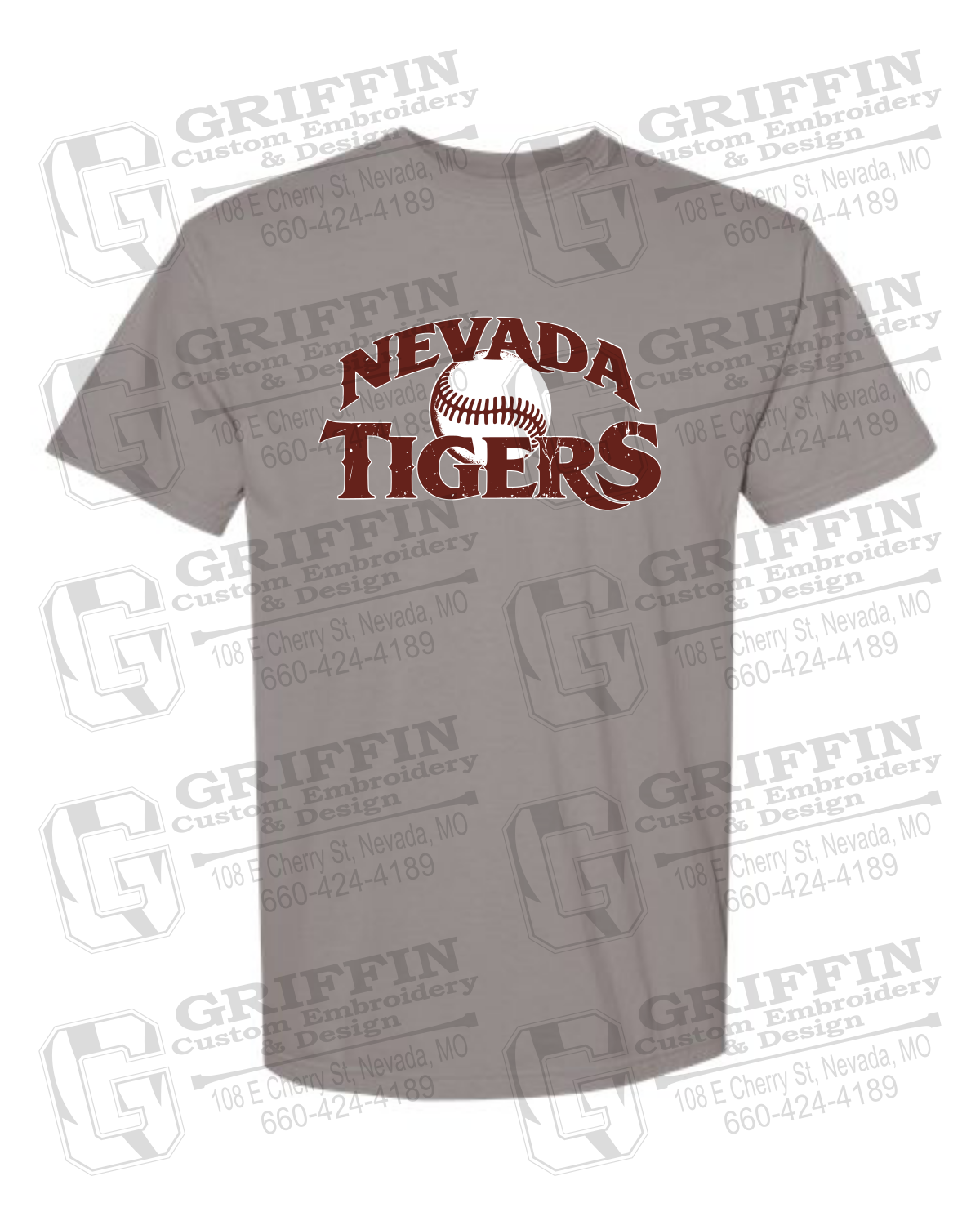 Comfort Colors Short Sleeve T-Shirt - Baseball - Nevada Tigers 26-R