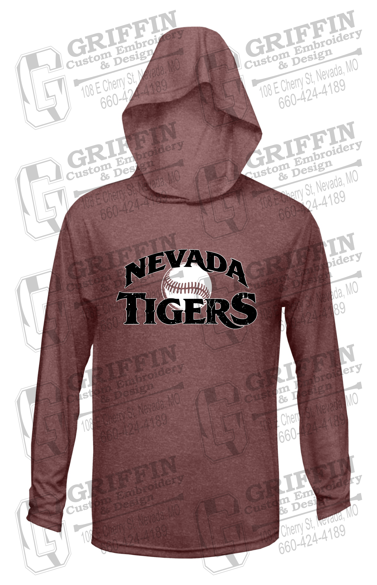 Dry-Fit T-Shirt Hoodie - Baseball - Nevada Tigers 26-R