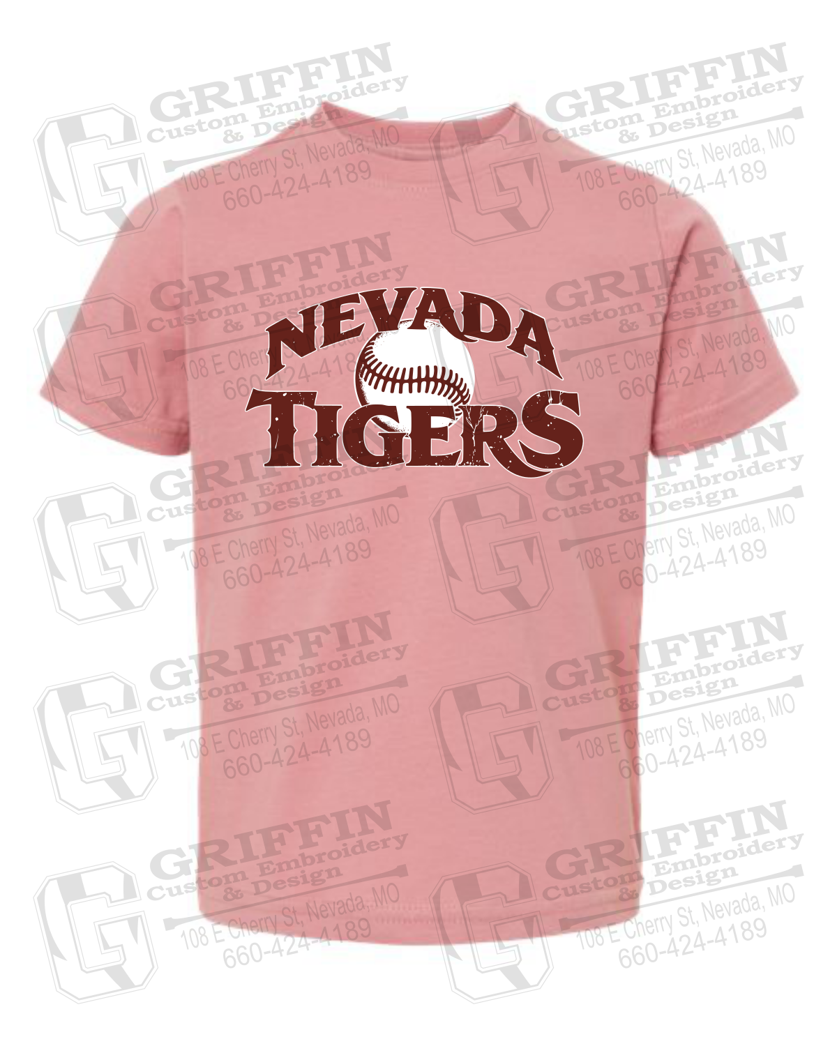 Toddler/Infant Cotton T-Shirt - Baseball - Nevada Tigers 26-R