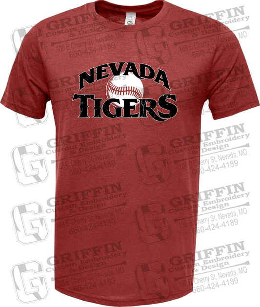 Soft-Tek Short Sleeve T-Shirt - Baseball - Nevada Tigers 26-R