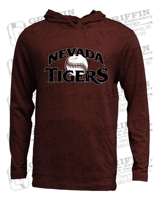 Soft-Tek T-Shirt Hoodie - Baseball - Nevada Tigers 26-R