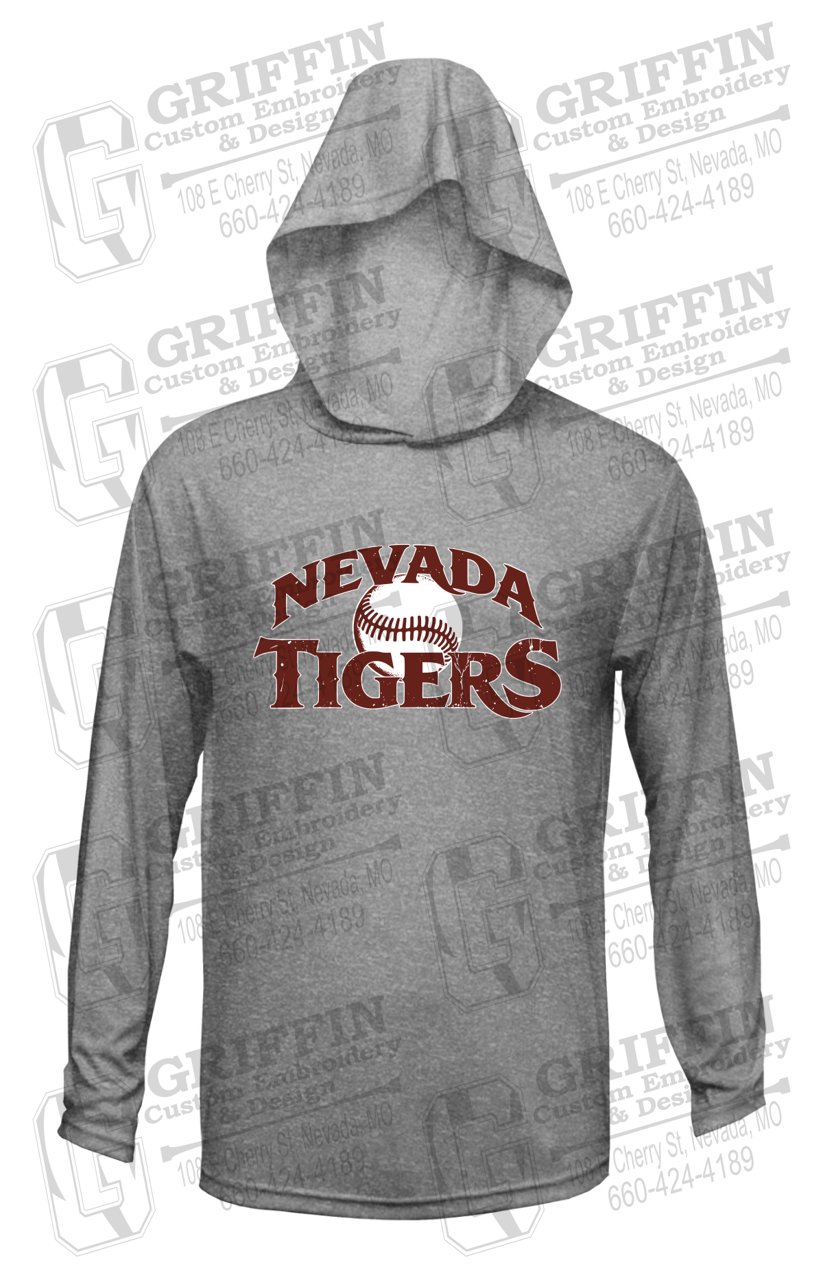 Dry-Fit T-Shirt Hoodie - Baseball - Nevada Tigers 26-R