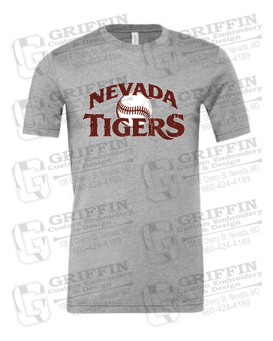 Cotton Short Sleeve T-Shirt - Baseball - Nevada Tigers 26-R