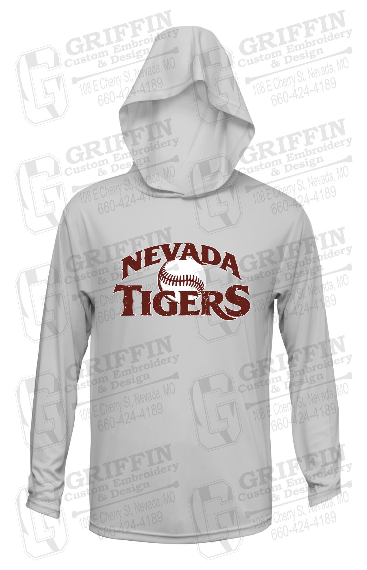 Dry-Fit T-Shirt Hoodie - Baseball - Nevada Tigers 26-R
