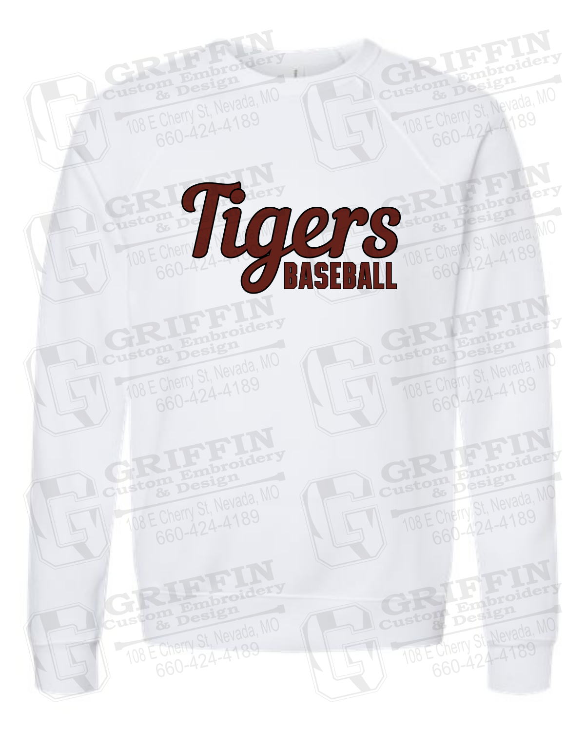 Sponge Fleece Sweatshirt - Baseball - Nevada Tigers 26-S