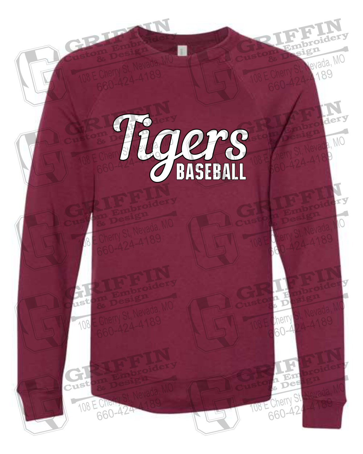 Sponge Fleece Sweatshirt - Baseball - Nevada Tigers 26-S