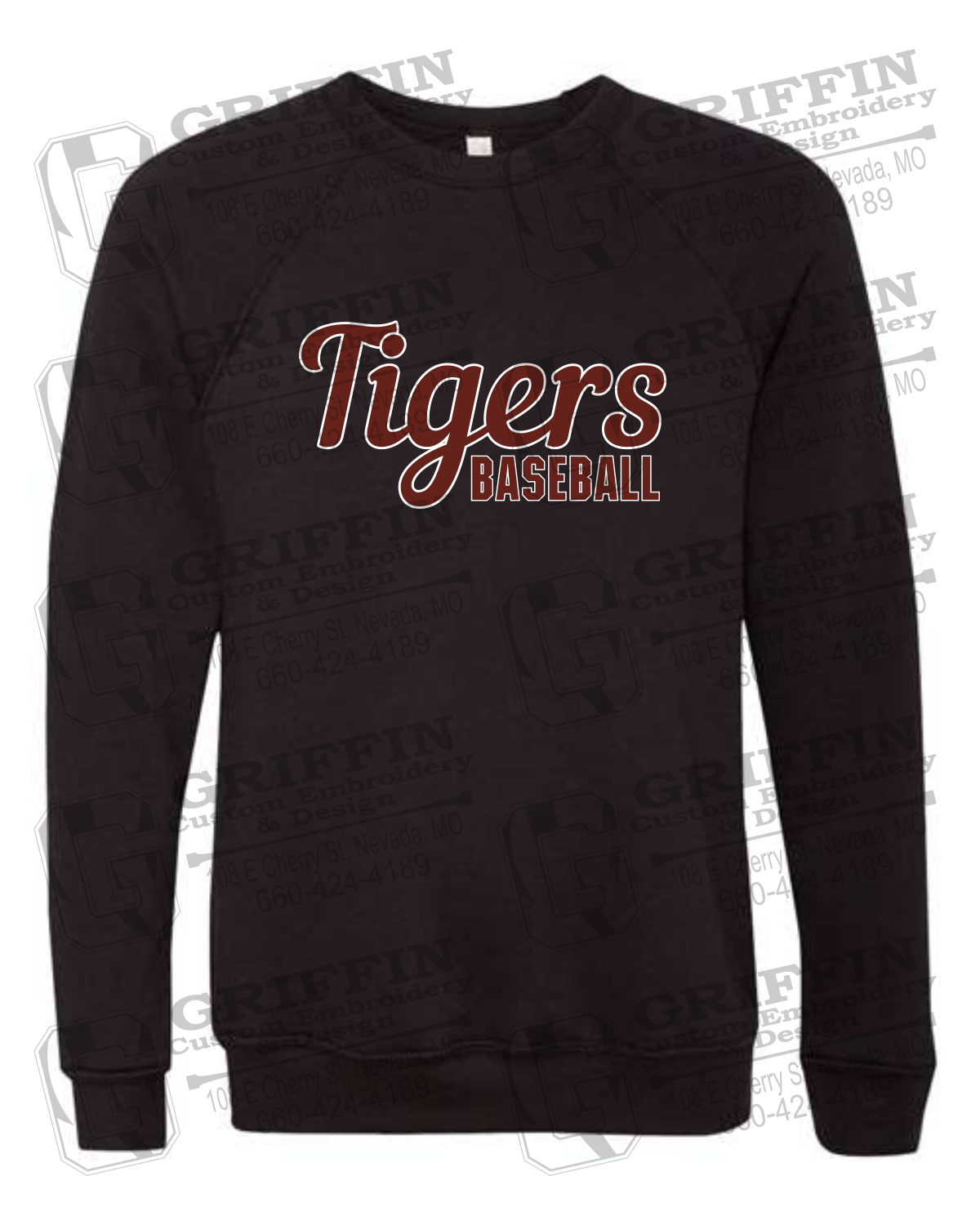 Sponge Fleece Sweatshirt - Baseball - Nevada Tigers 26-S