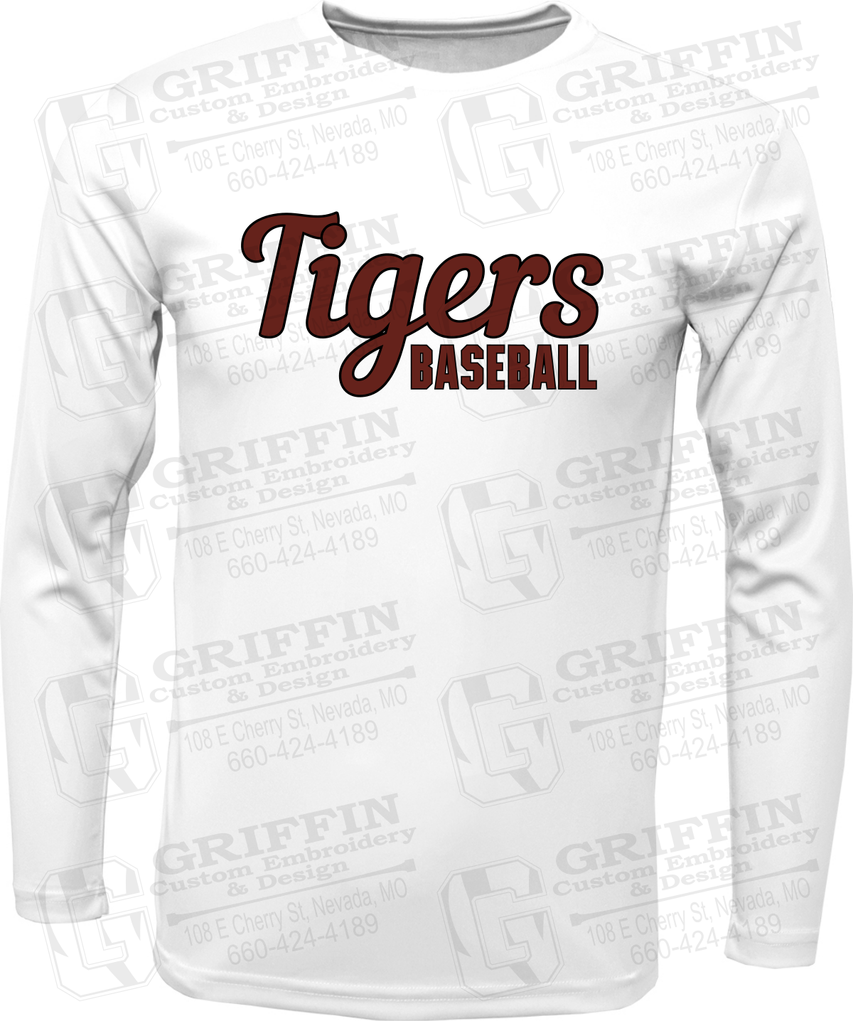 Toddler Dry-Fit Long Sleeve T-Shirt - Baseball - Nevada Tigers 26-S