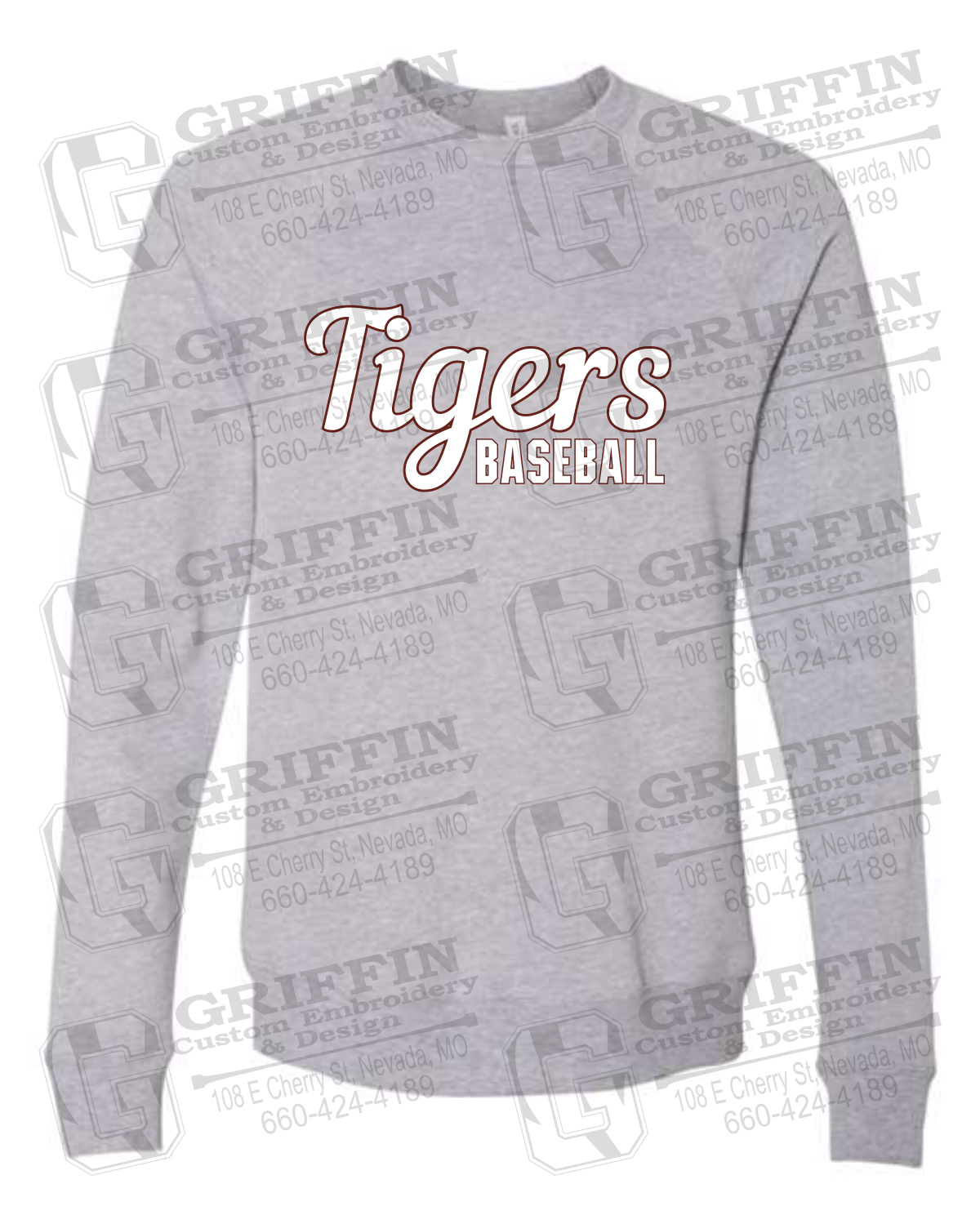 Sponge Fleece Sweatshirt - Baseball - Nevada Tigers 26-S