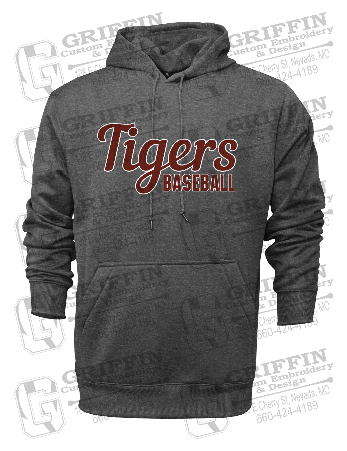 Performance Fleece Hoodie - Baseball - Nevada Tigers 26-S