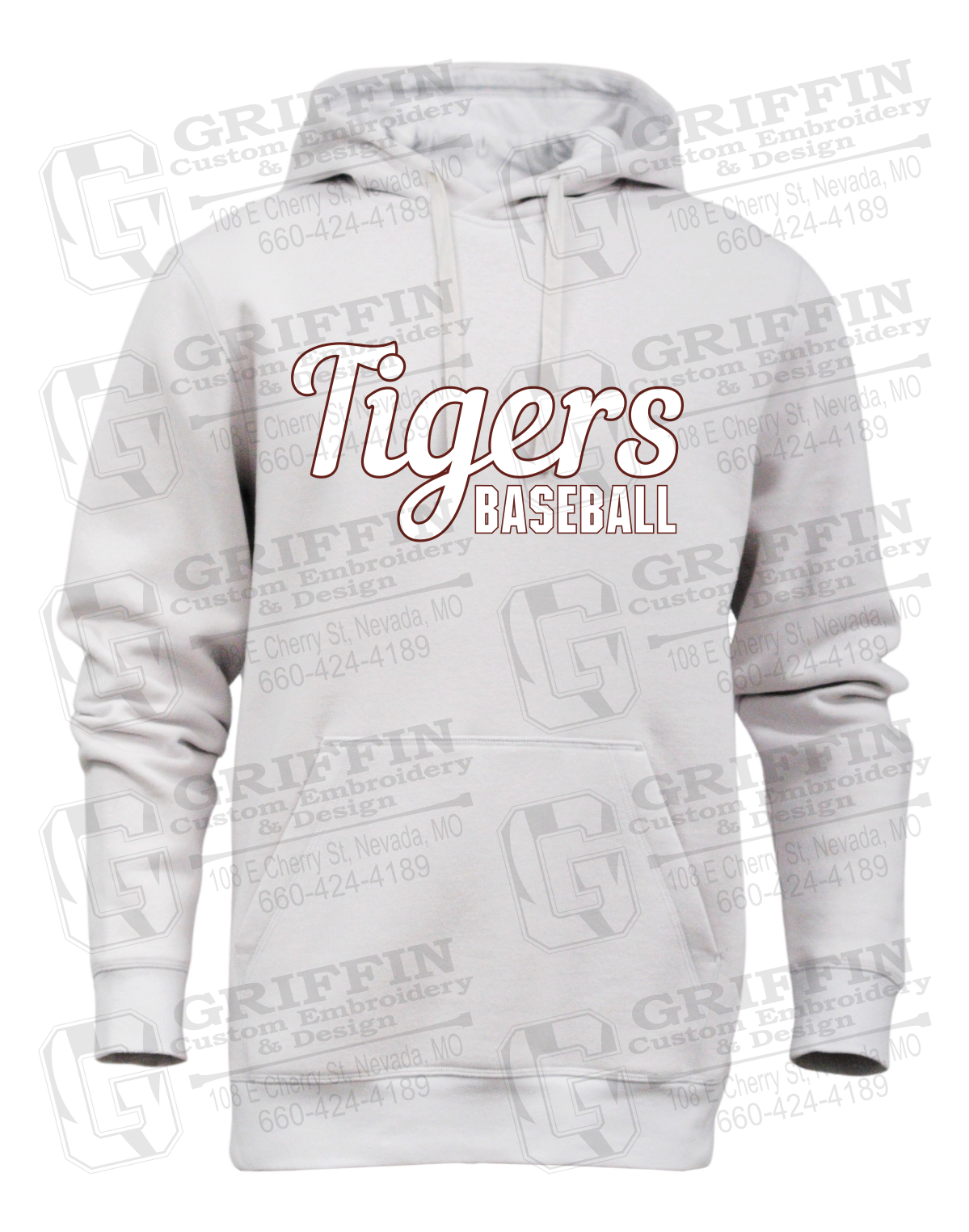 Heavyweight Fleece Hoodie - Baseball - Nevada Tigers 26-S