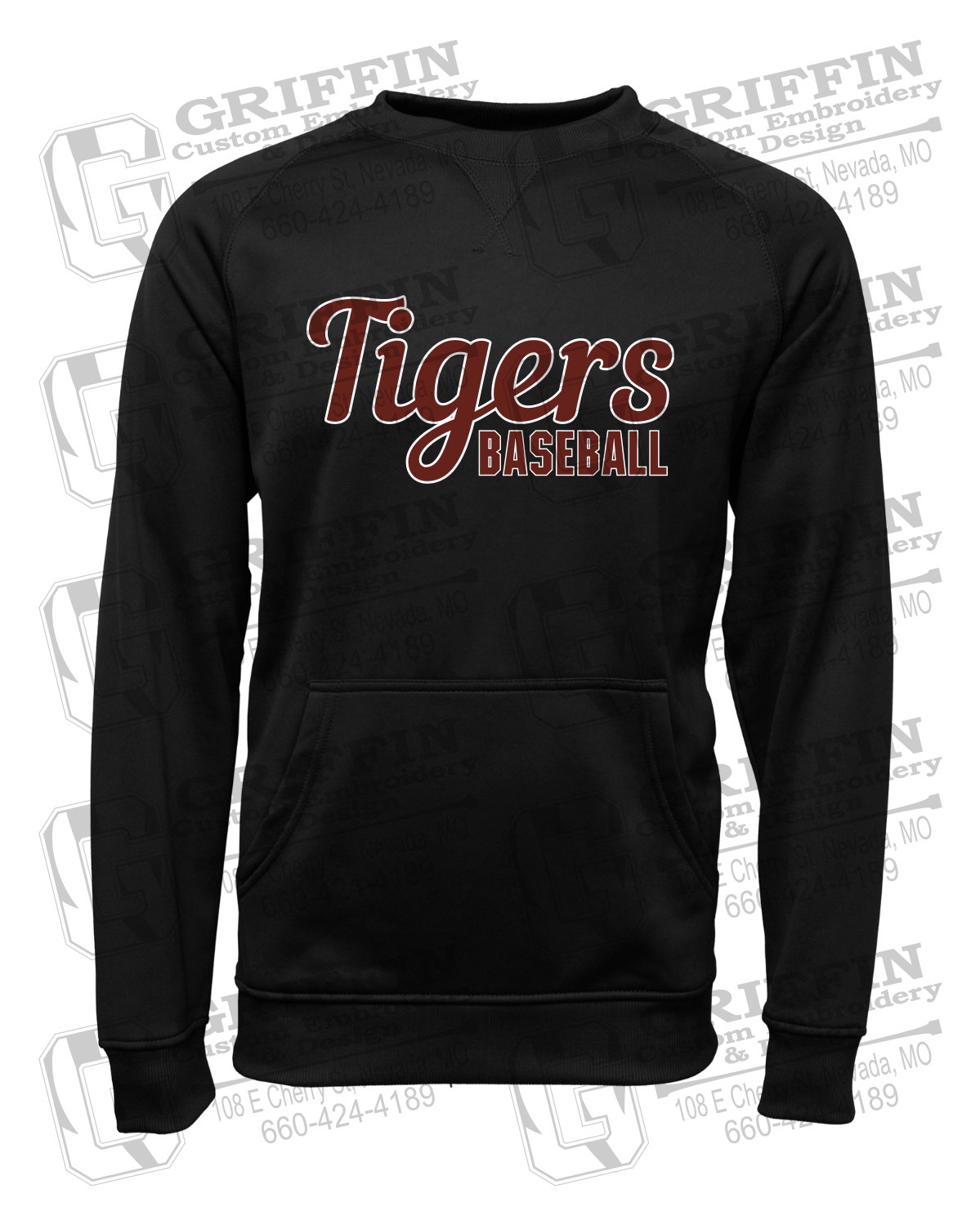 Performance Fleece Sweatshirt - Baseball - Nevada Tigers 26-S