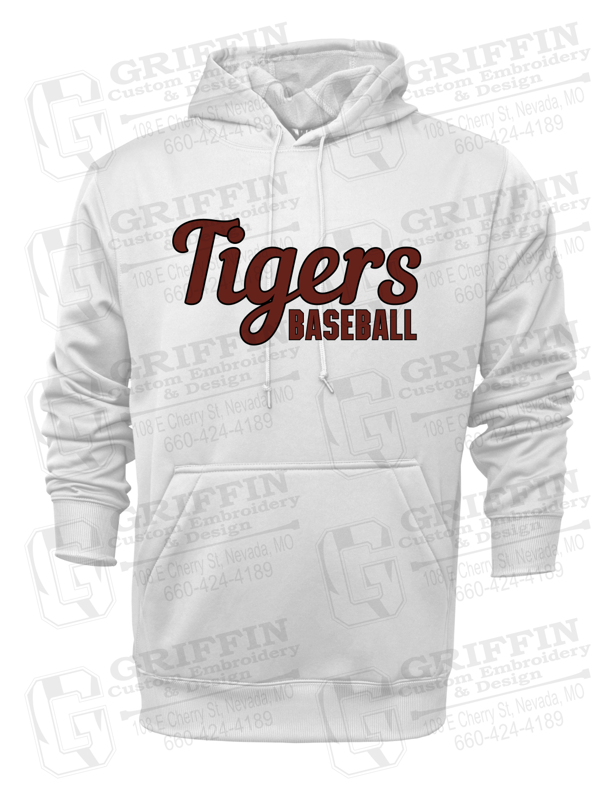 Performance Fleece Hoodie - Baseball - Nevada Tigers 26-S