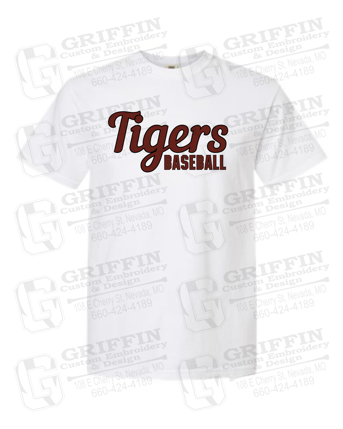 Comfort Colors Short Sleeve T-Shirt - Baseball - Nevada Tigers 26-S