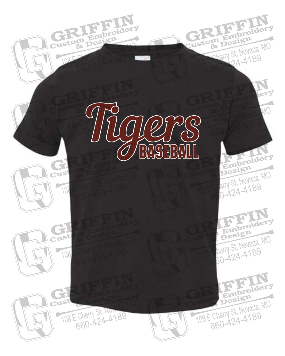 Toddler/Infant Cotton T-Shirt - Baseball - Nevada Tigers 26-S