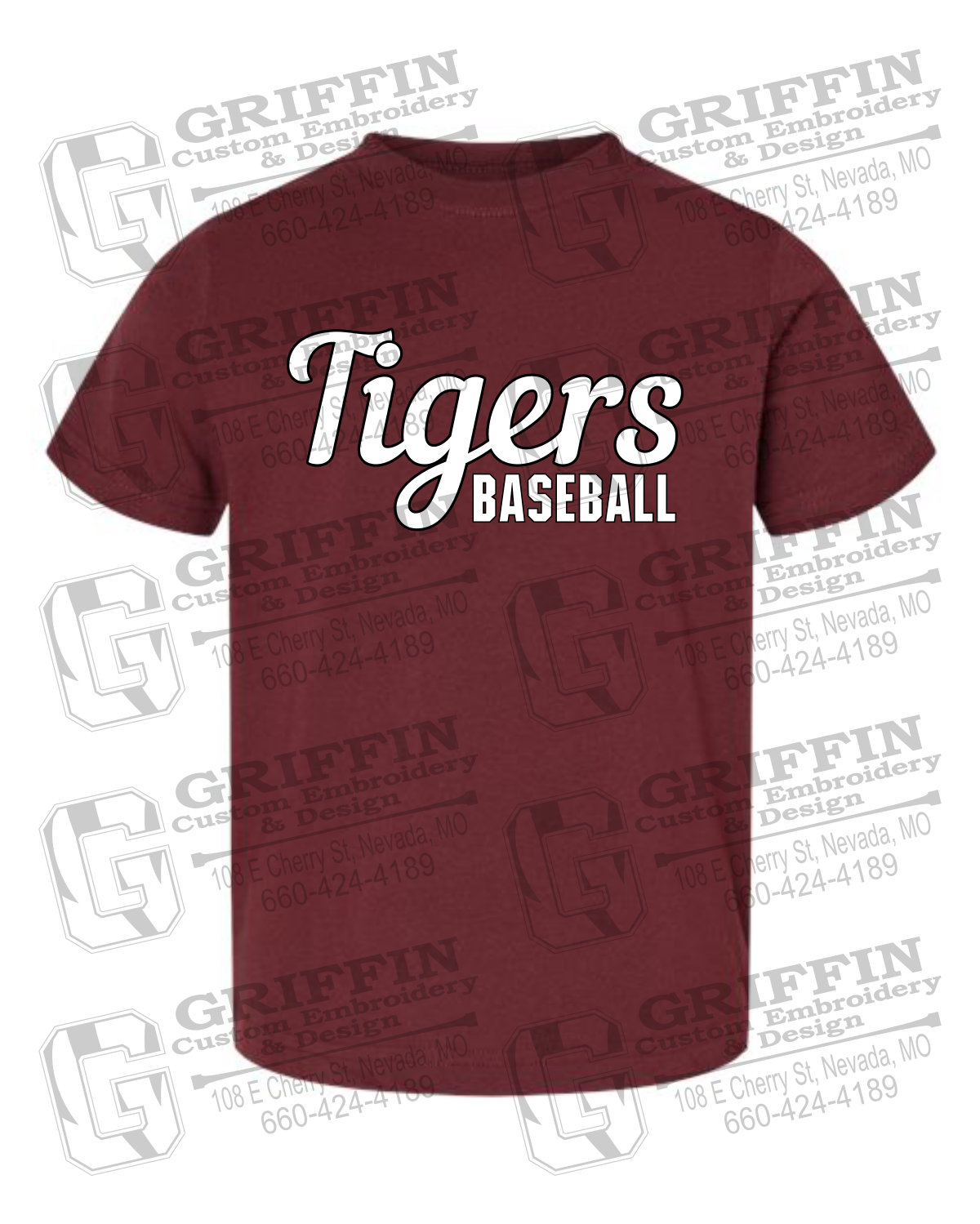 Toddler/Infant Cotton T-Shirt - Baseball - Nevada Tigers 26-S