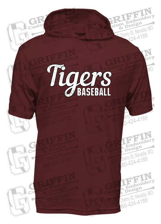 Dry-Fit Short Sleeve T-Shirt Hoodie - Baseball - Nevada Tigers 26-S