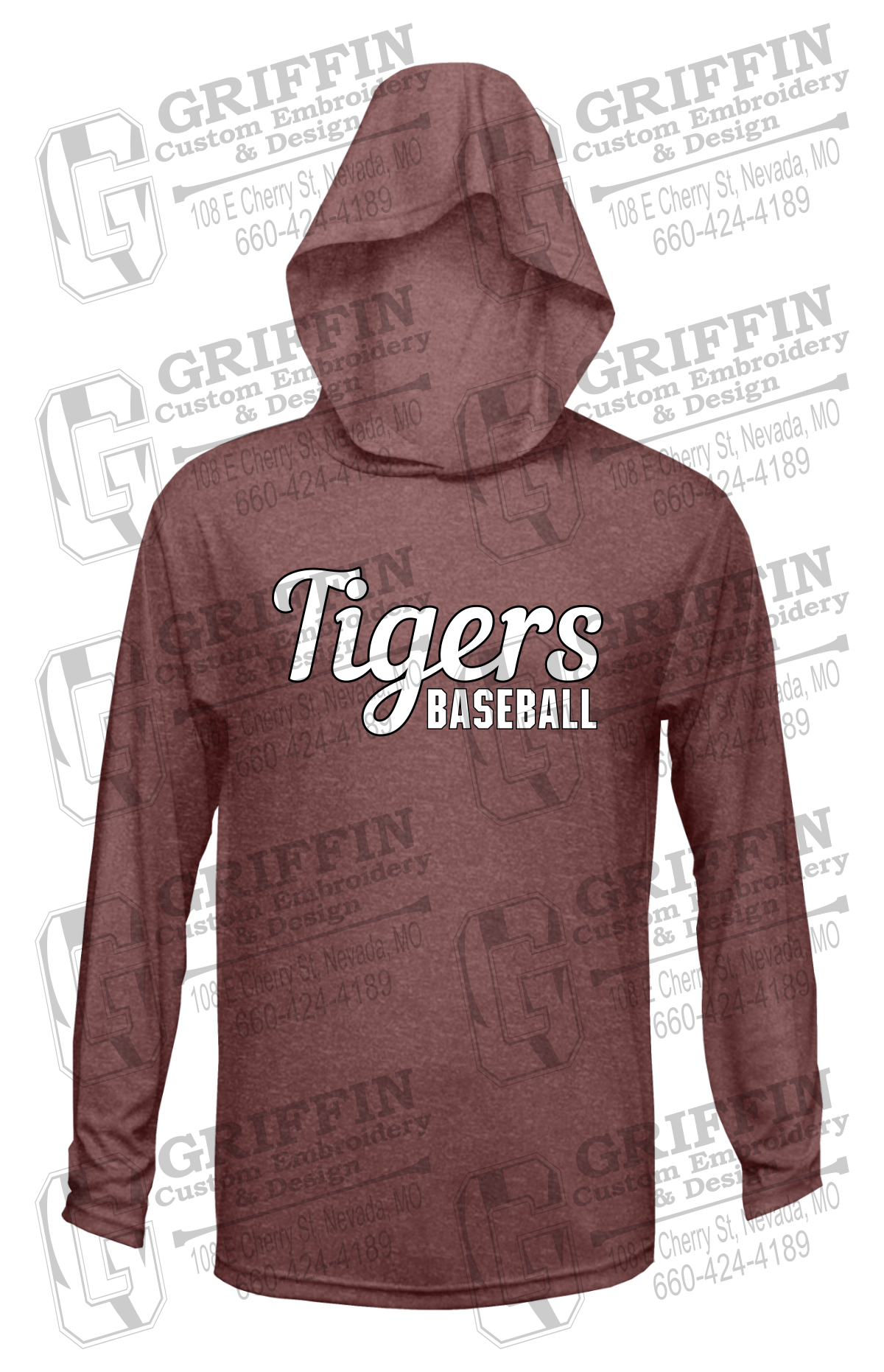 Dry-Fit T-Shirt Hoodie - Baseball - Nevada Tigers 26-S
